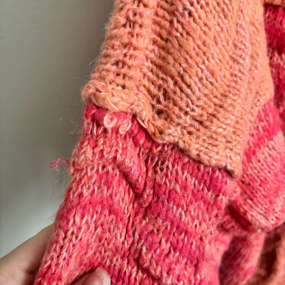 Free People Pink and Orange Cardigan - Picture 6 of 7